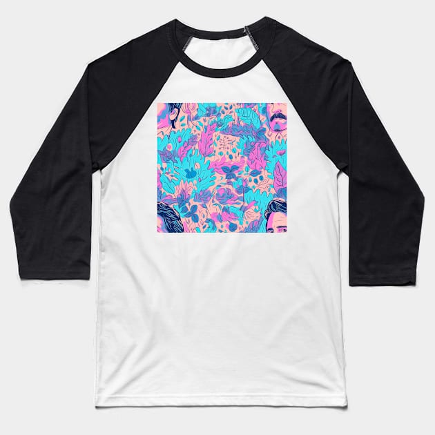 Pedro Pascal Pattern love Pink Baseball T-Shirt by DrSoed